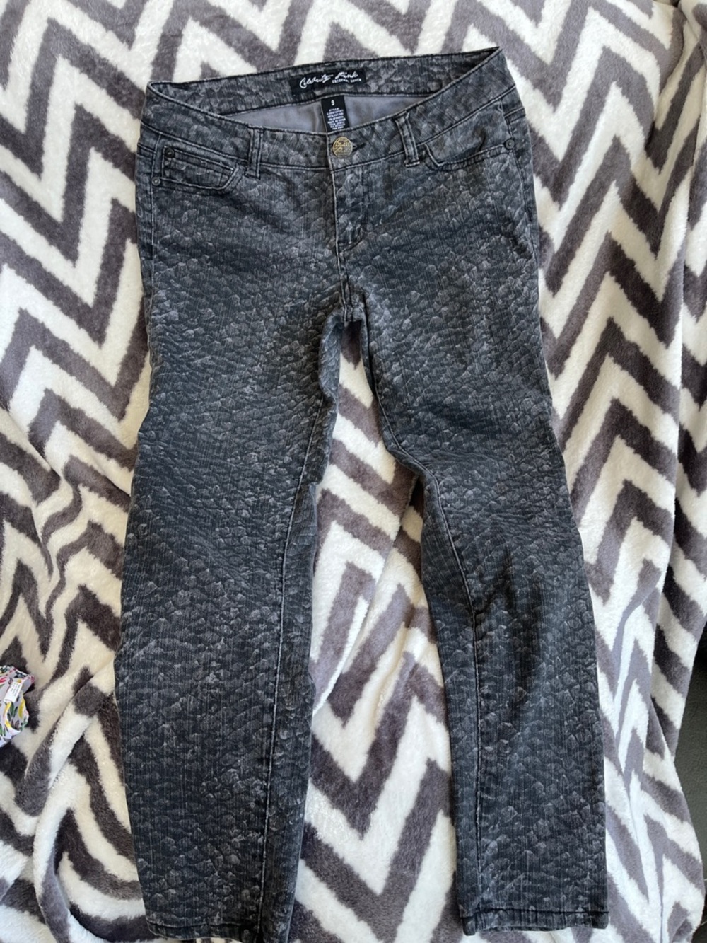 Celebrity Pink Gray Washed Denim Jeans